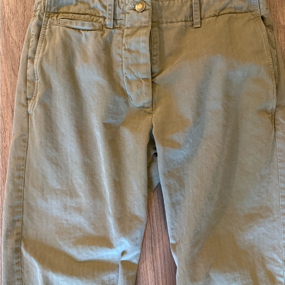 Nili Lotan Olive Green cropped size 2 Trousers - Picture 2 of 9